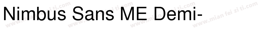 Nimbus Sans ME Demi字体转换